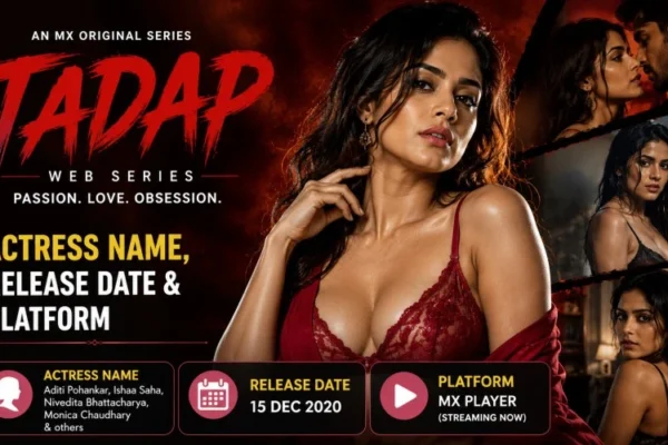Tadap Web Series Actress Name, Release Date & Platform