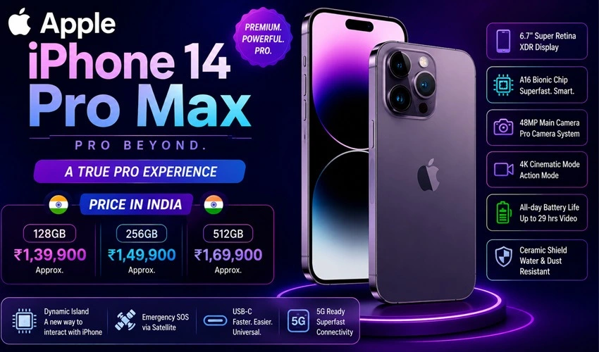 Apple iPhone 14 Pro Max Price in India