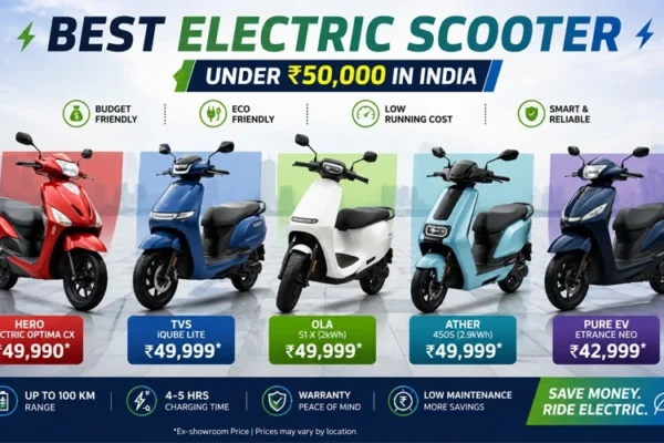 Best Electric Scooter Under 50000 in India