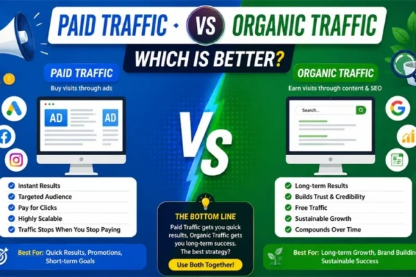 Paid Traffic vs Organic Traffic
