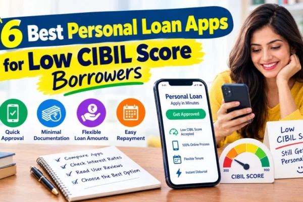 6 Best Personal Loan Apps for Low CIBIL Score Borrowers
