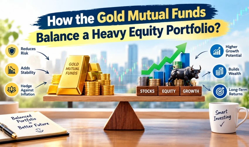 How the Gold Mutual Funds Balance a Heavy Equity Portfolio?