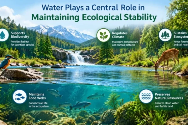 Water Plays a Central Role in Maintaining Ecological Stability