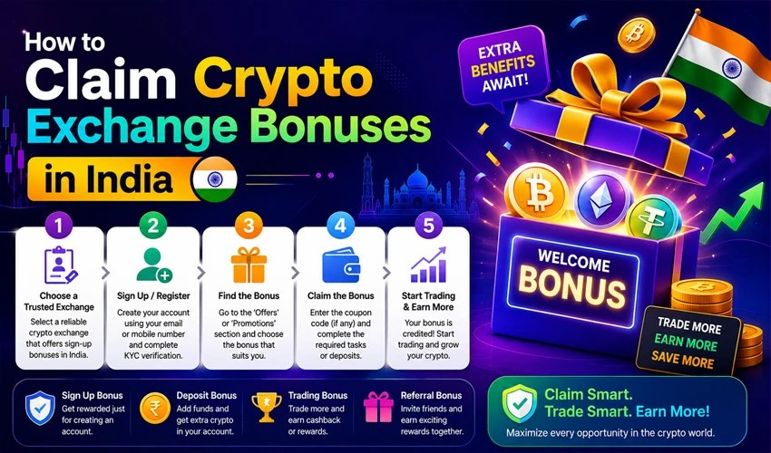 How to Claim Crypto Exchange Bonuses in India