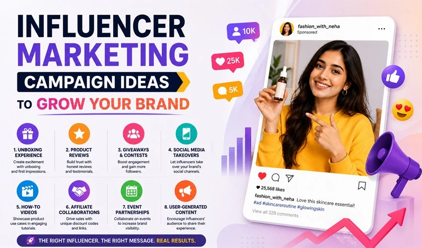 20 Influencer Marketing Campaign Ideas to Grow Your Brand