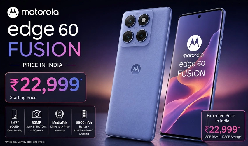 Motorola Edge 60 Fusion Price in India