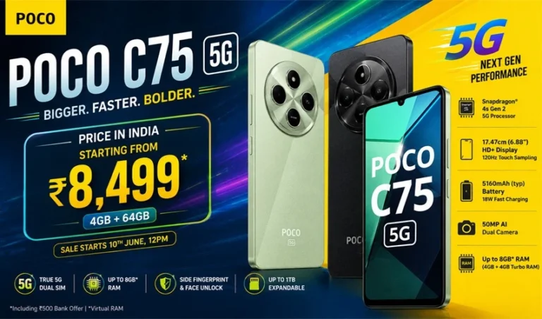 Poco C75 5G Price in India: Today Latest Offers & Discounts