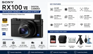 Sony RX100 VII Digital Camera with Basic Bundle